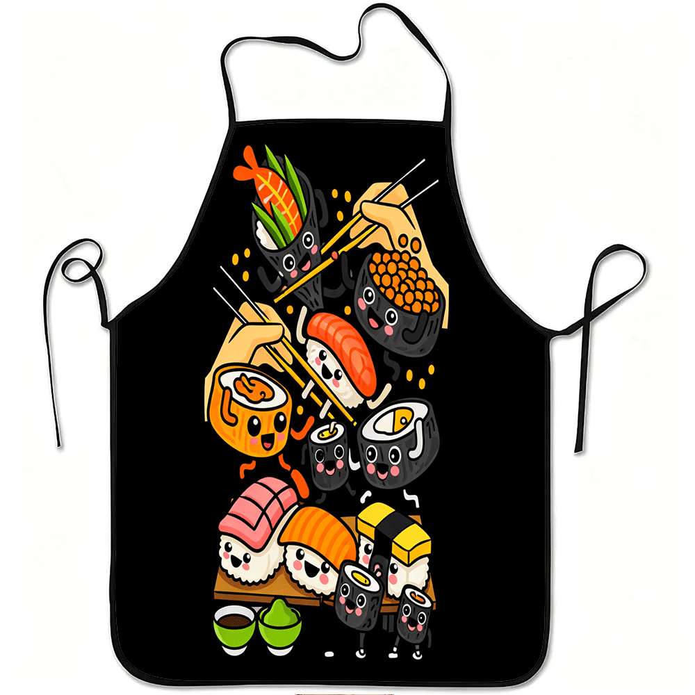 Home Cooking Japanese Food - Cute Kawaii Sushi Pattern Kitchen Apron