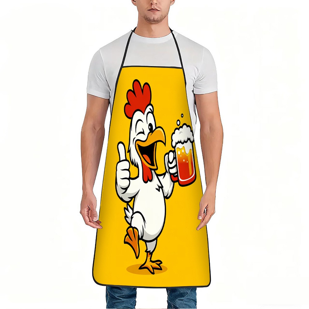 Home Cooking Definition - 1pc Polyester Protective Apron With High-definition