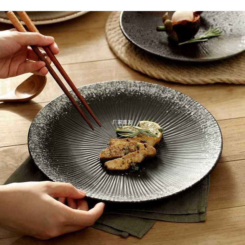 Home Cooking Japanese Food - Japanese Retro Cuisine Ceramic Sushi Plate