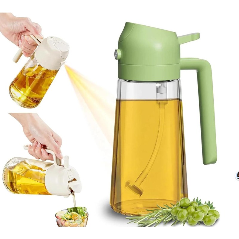 Home Cooking Oil - 16oz/470ml Glass Olive Oil Sprayer Mister