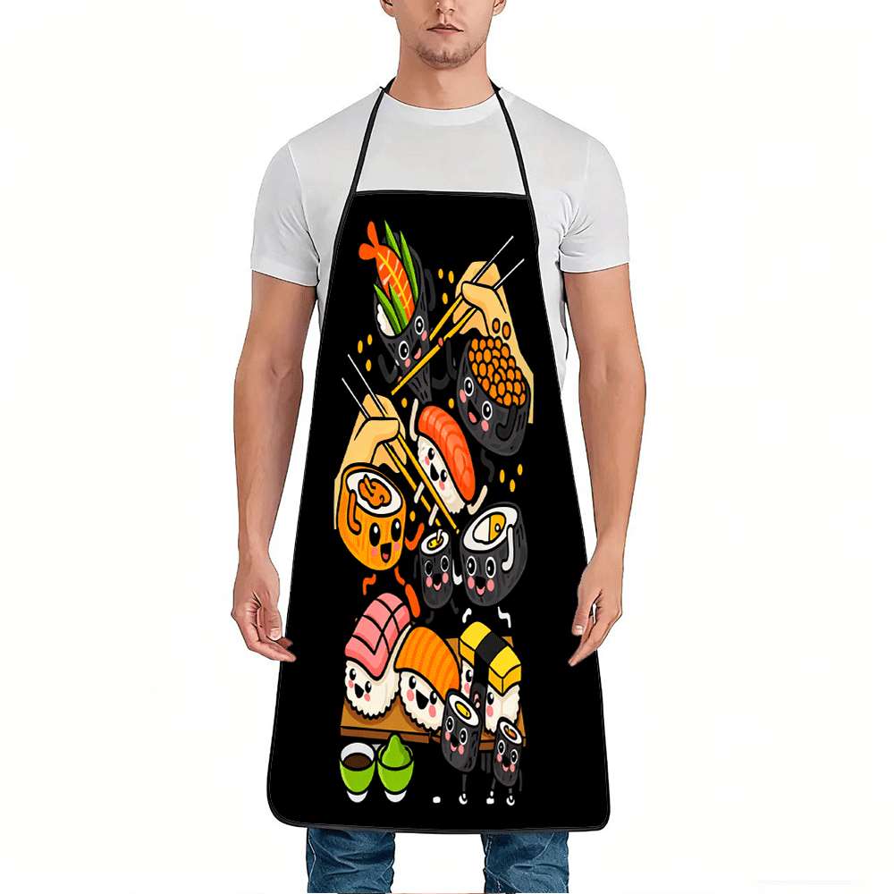 Cute Kawaii Sushi Pattern Kitc - Home Cooking Japanese Food 评论和价格