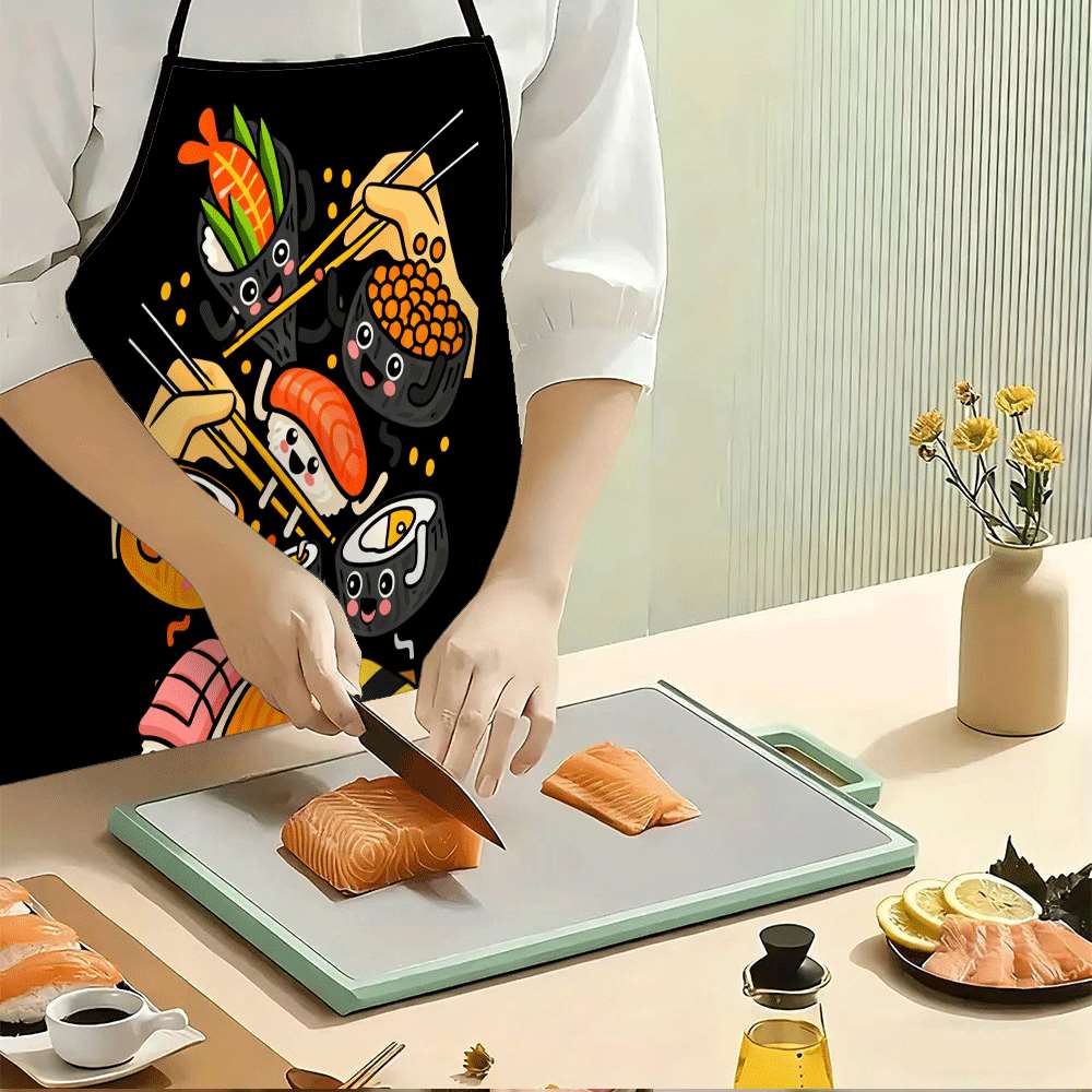 Cute Kawaii Sushi Pattern Kitc - Home Cooking Japanese Food 评论和价格