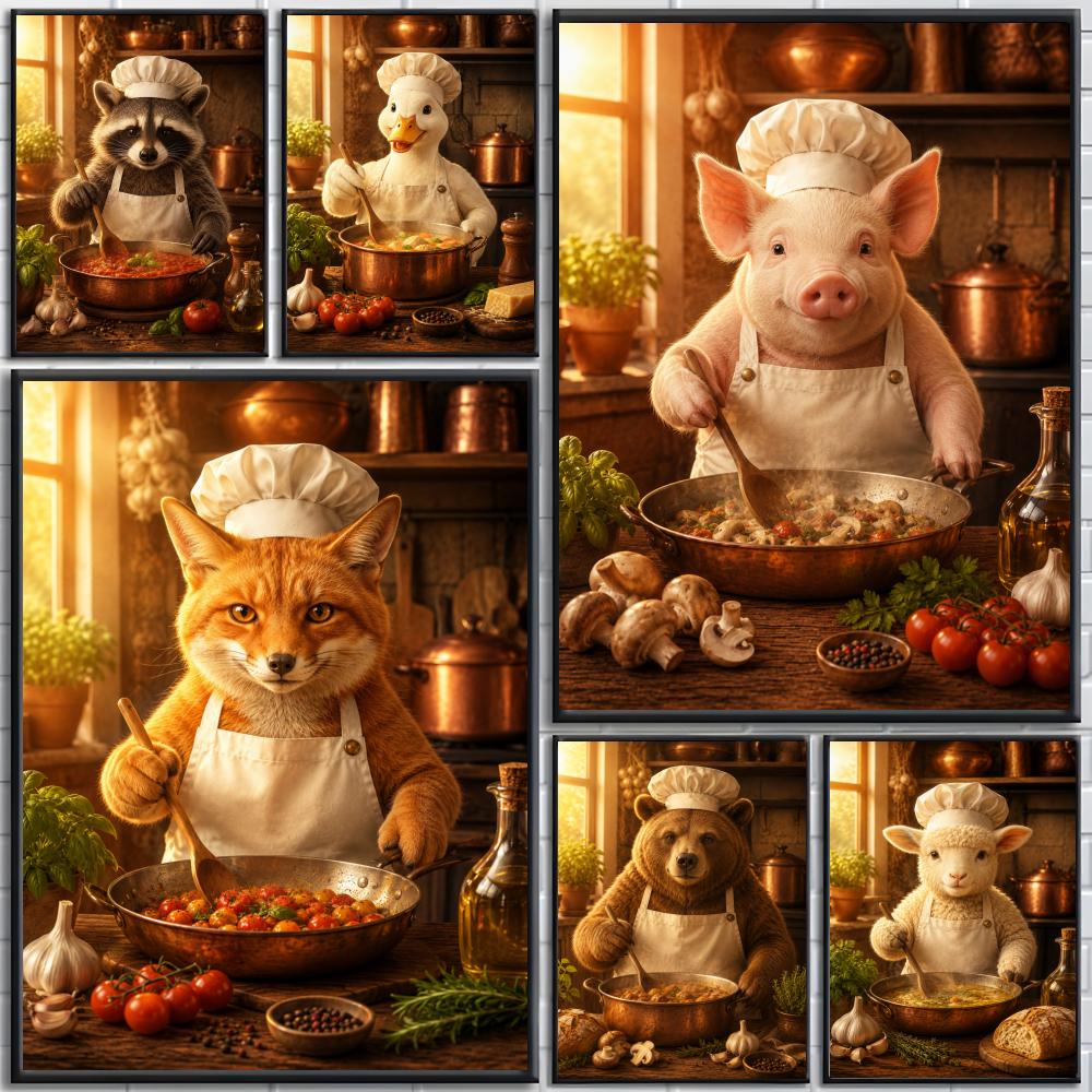 Funny Animal Chef Kitchen Cook - Home Cooking Definition 评论和价格