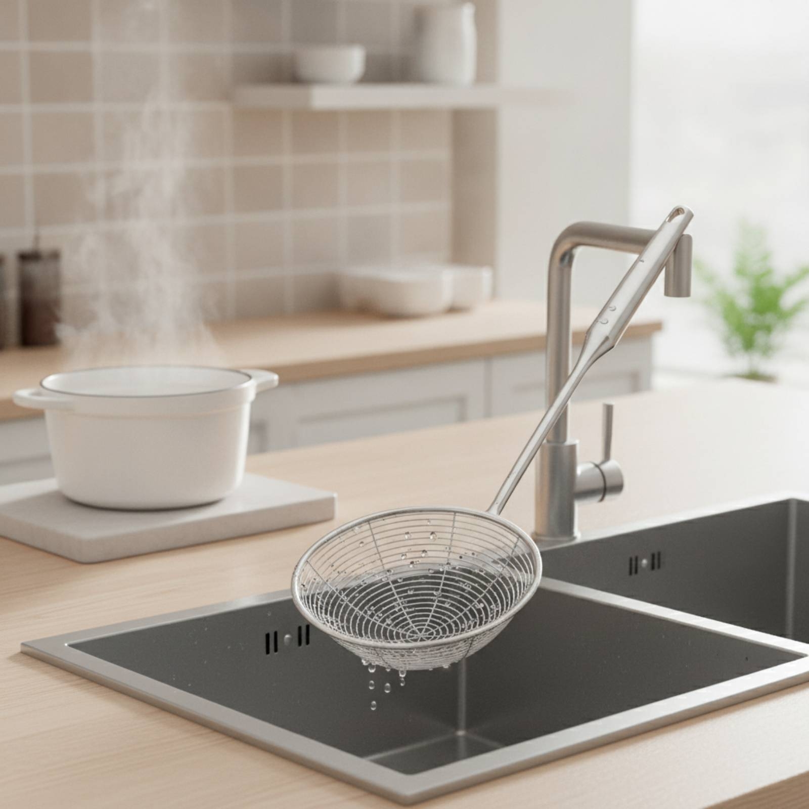 Strainer Strainer Deep Basket  - Home Cooking Oil 评论和价格