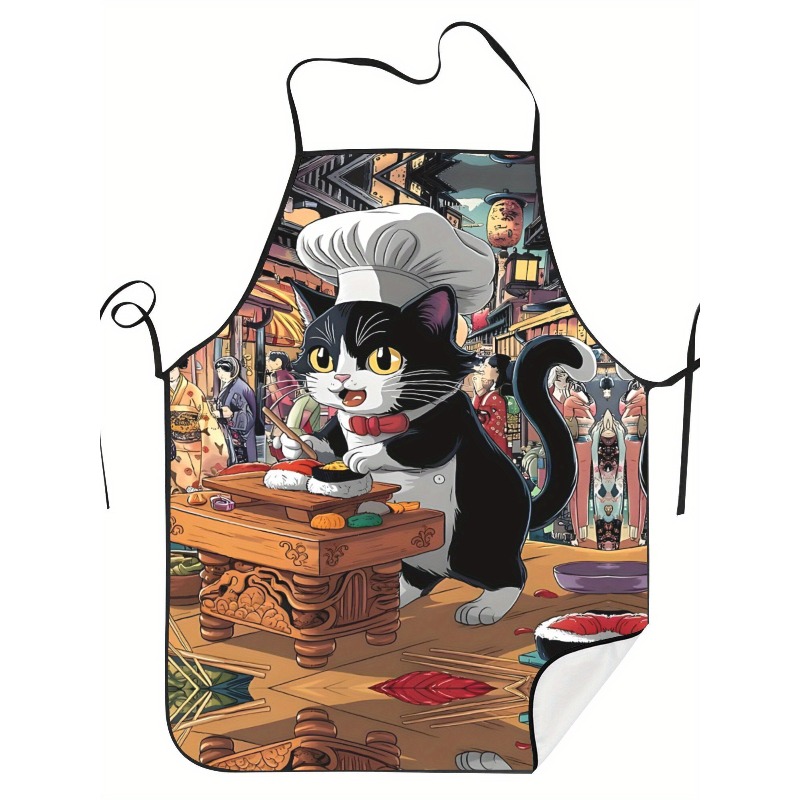 Funny Sushi Chef Cat Cartoon K - Home Cooking Japanese Food 评论和价格