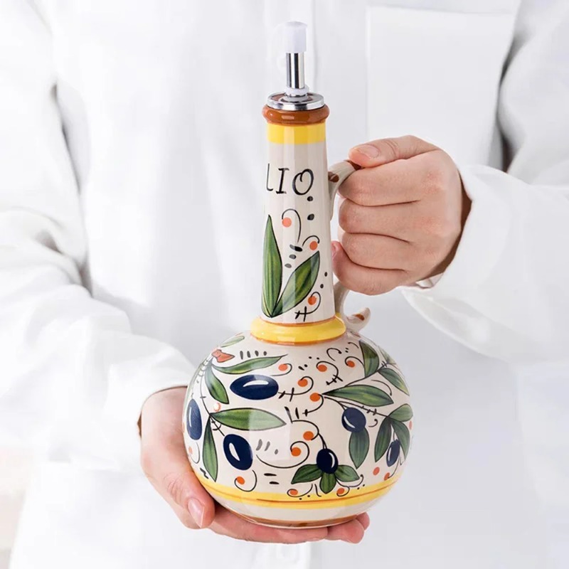 Ceramic Oil Bottle Soy Sauce B - Home Cooking Oil 评论和价格