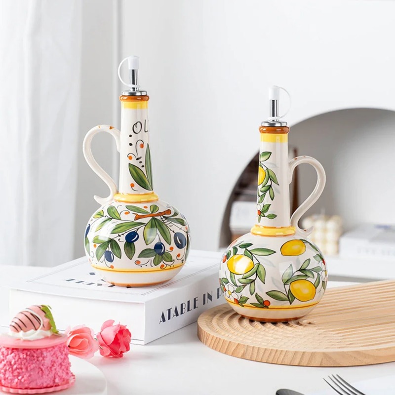 Ceramic Oil Bottle Soy Sauce B - Home Cooking Oil 评论和价格