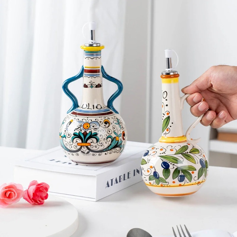 Ceramic Oil Bottle Soy Sauce B - Home Cooking Oil 评论和价格